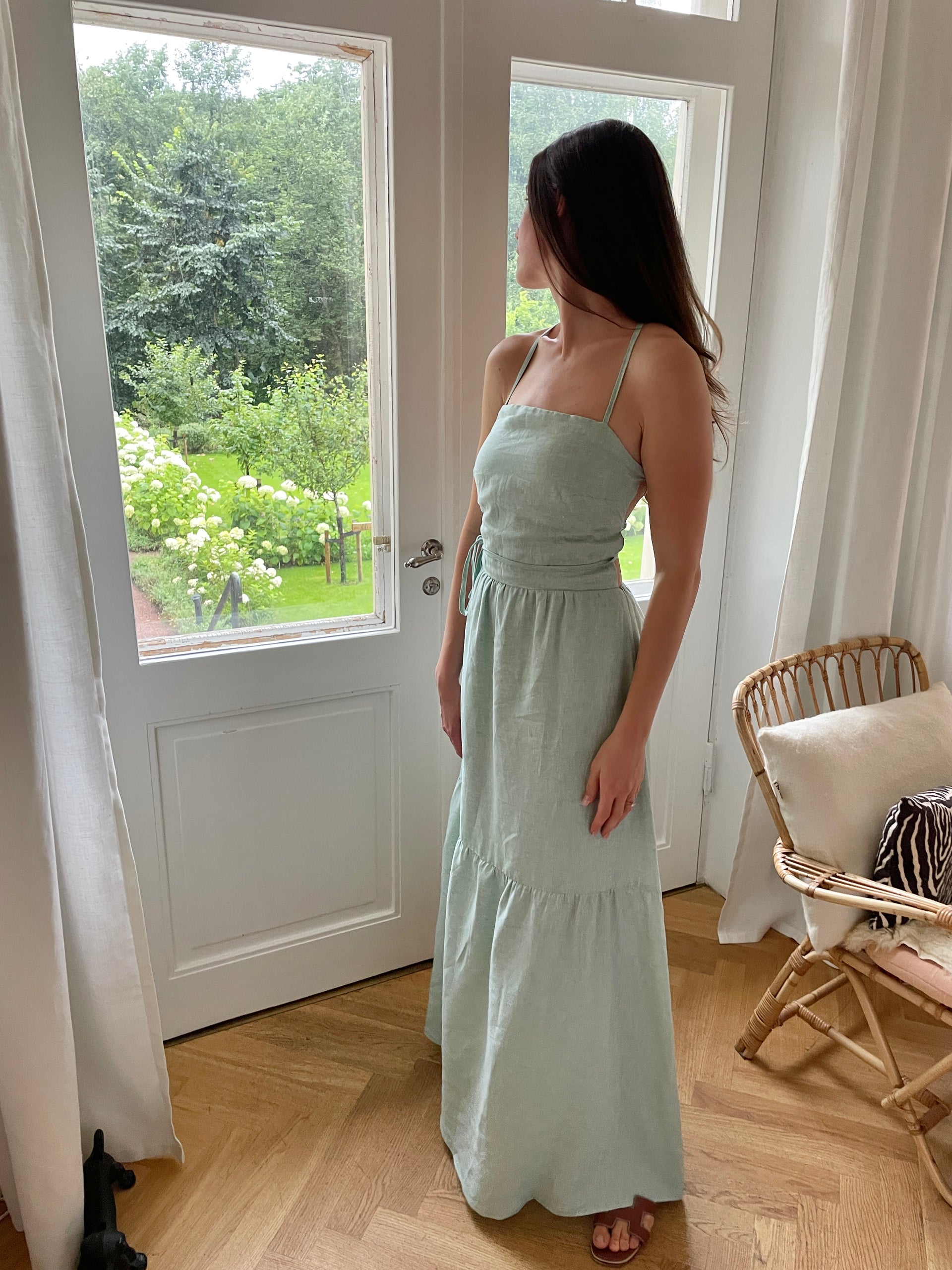 Grace Linen Dress Lady Laurette Grace Linen Dress Lady Laurette